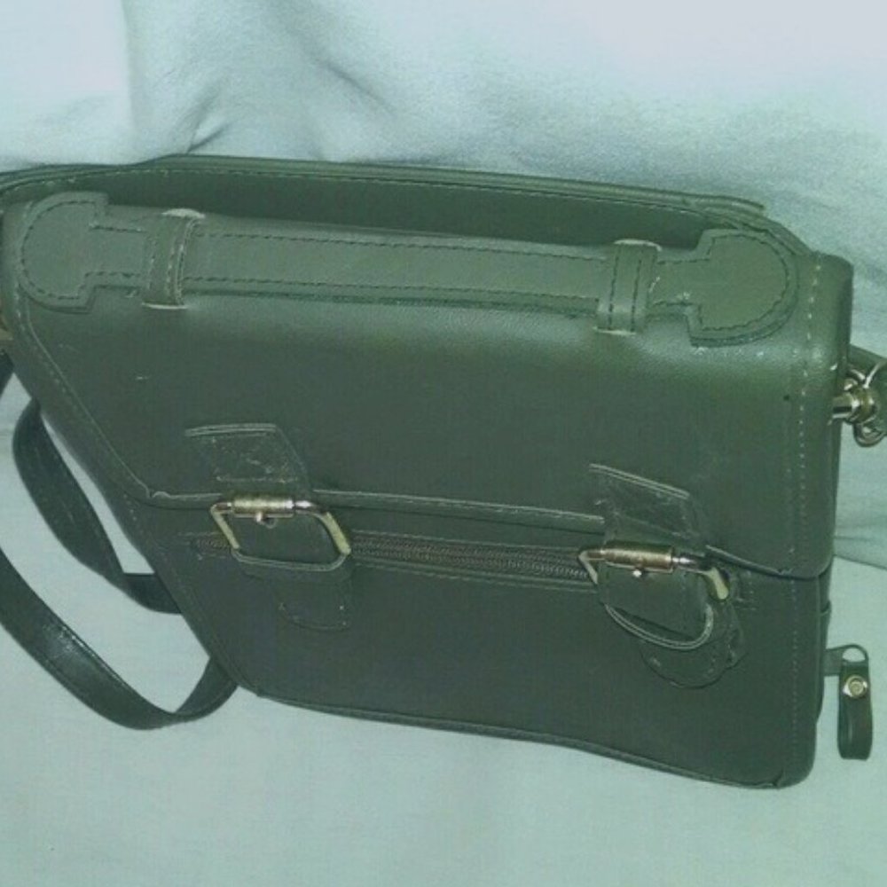 Vintage fashion organizer crossbody bag purse